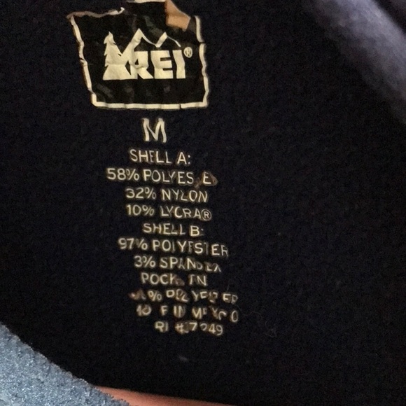 REI dark blue zip up polyester blend jacket size M - Picture 11 of 11